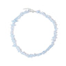 halskæde-lyseblå-glasperler-sterling-sølv-40+4-cm