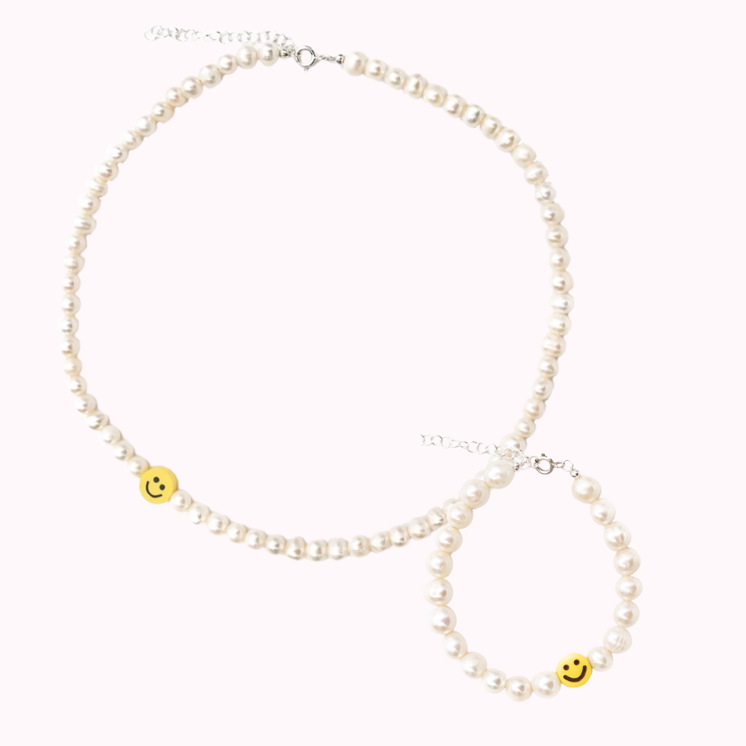 joy necklace + bracelet