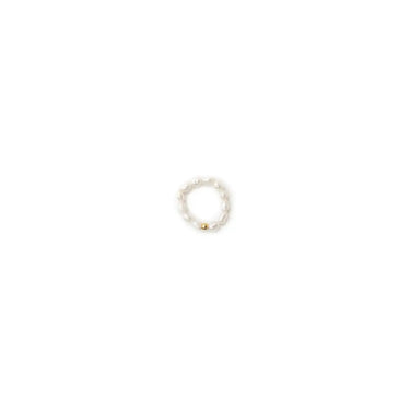 ring-Elastisksnor-18-karats-forgyldt-sterling-sølv-Ægte-rice-ferskvandsperler-One size