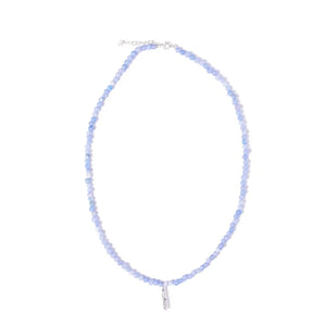 halskæde-sterling-sølv-agat-perle-46,5+4-cm