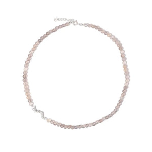 halskæde-sterling-sølv-røgkvarts-perle-40+4-cm